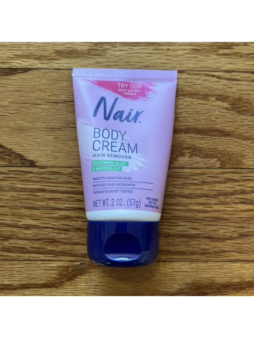 NEW Nair Hair Remover Body Cream Soothing Aloe & Waterlilly 2oz Travel Mini